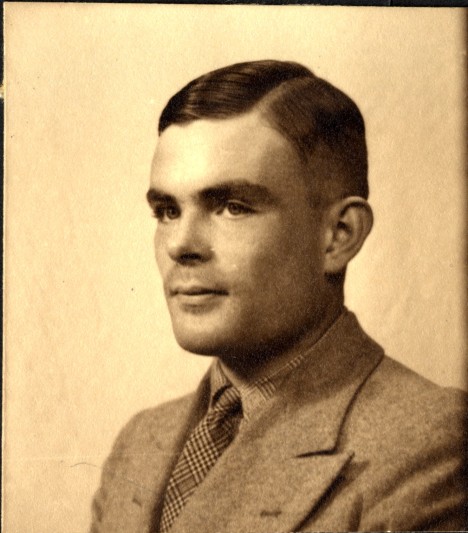 Photograph of Alan Turing.