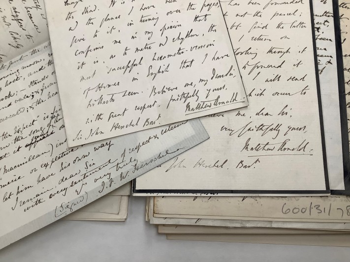 Correspondence between Sir John F.W. Herschel, and Matthew Arnold.