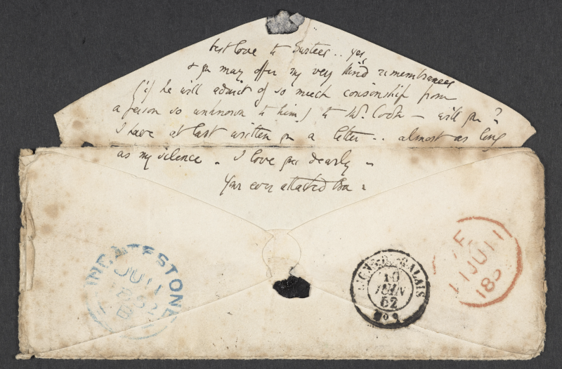 Elizabeth Barrett Browning letter to her sister, Henrietta, from Paris, 10 June 1852.