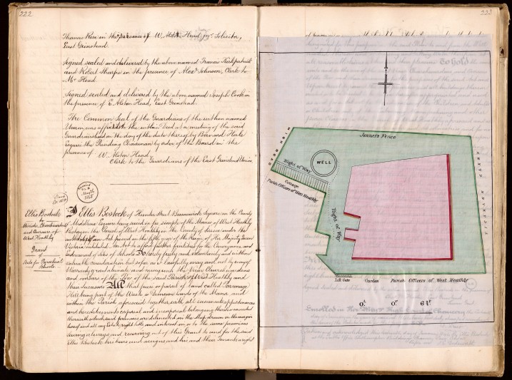 Detail of the Manor of West Hoathly Rectory Court Book (1700-1923).