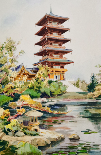 Pavilion of Japanese Tower at Laeken.