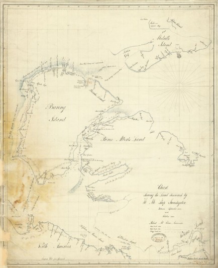 Chart shewing the land Discovered by HM Ship Investigator 