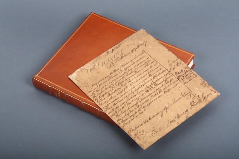 Imprest document with case.
