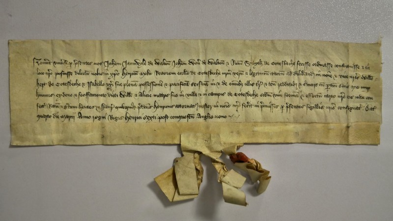 The 1431 lease.  Images courtesy of the Cotesbach Education Trust.