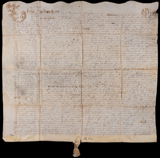 Marriage settlement, 1628 from the Topp collection [ref. MI9991]