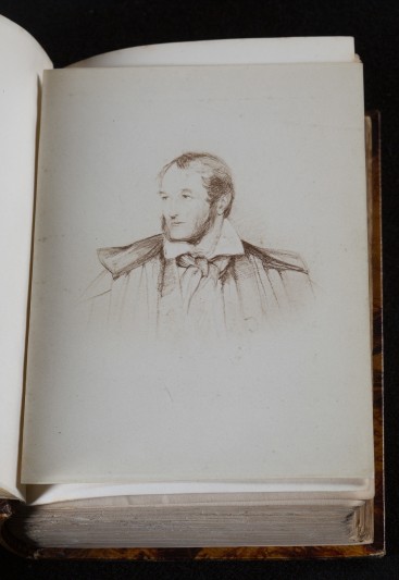 Portrait of Richard Ford inserted into the suppressed edition of 'A Handbook for Travellers in Spain'..