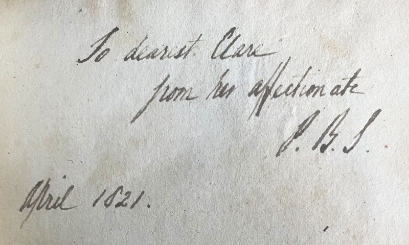 Shelley's inscription.