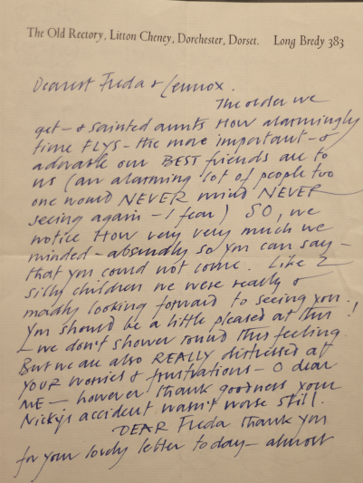 Letter from Janet Stone. Courtesy of the Britten Pears Archive.
