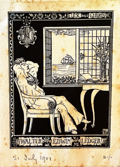 Walter Ledger's bookplate.