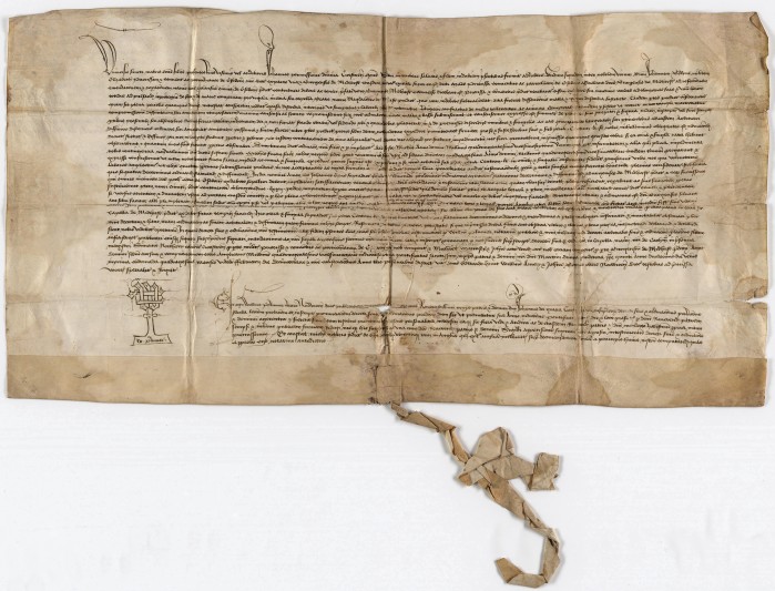 Document relating to Easebourne Priory, Sussex, 1429. FNL grant 2011. Image courtesy of West Sussex Record Office.