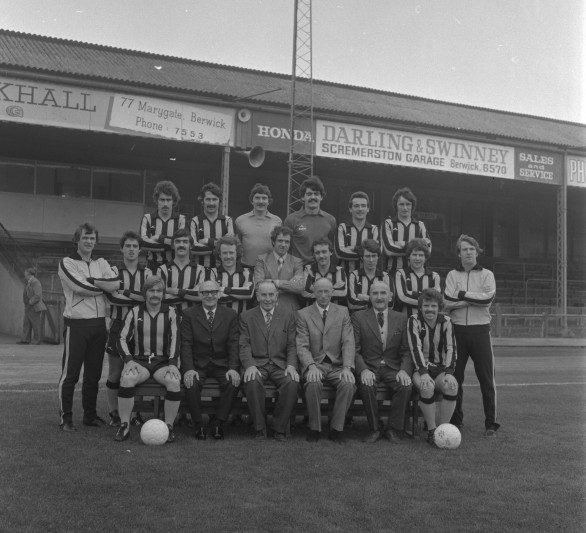 Berwick Rangers football team and managers. FNL grant 2012. Image courtesy of Berwick-upon-Tweed Record Office