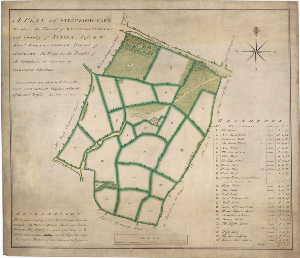 Plan of Steepwood Farm.