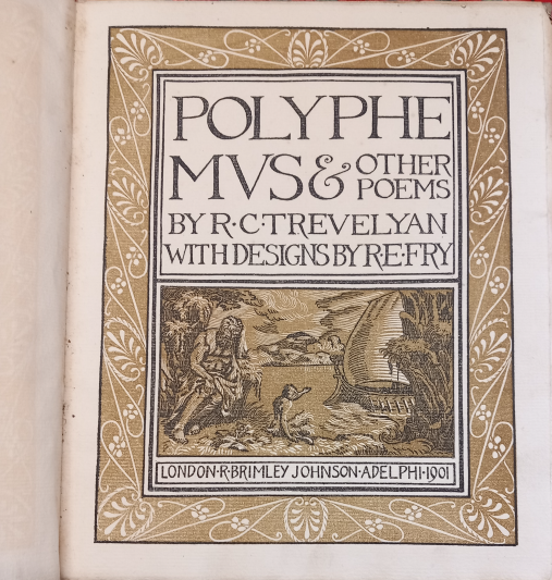 Title page with border and decoration by Roger Fry.